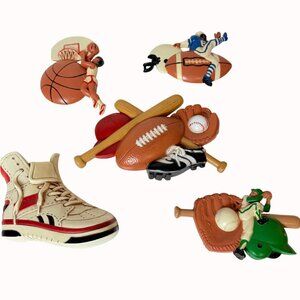 Burwood Sports Wall Plaques VTG 80s Wall Art Retro Kids Bedroom Game Room Decor